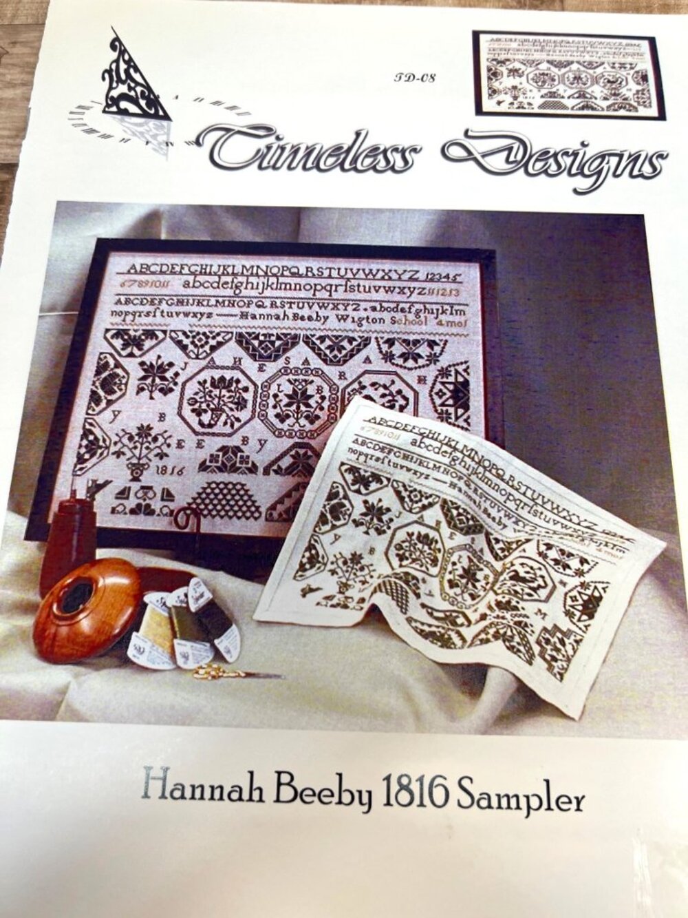 Hannah Beeby 1816 Cross-Stitch Sampler Pattern By Timeless Designs